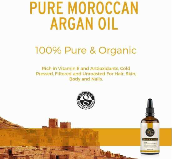 Argan Oil - 100% Pure and Organic - Cold Pressed, Extra Virgin and Bottled in