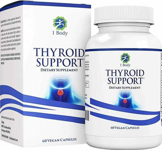 Thyroid Support Supplement with Iodine - Metabolism, Energy & Focus Formula
