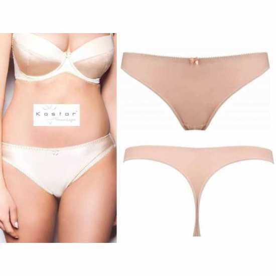 Kostar Lingerie Beige Smoothline Comfortable Classic Style Everyday Thong...