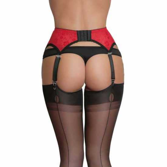 Nancies Lingerie 'All Lace' 6 Strap Suspender / Garter Belt for Stockings (NL55)