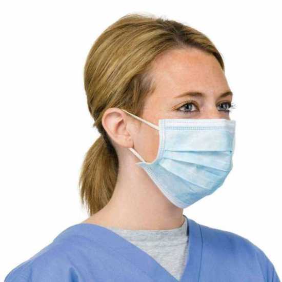 HIGH LIVING ® High Quality Medical Surgical Dental Face Mask, 3 Ply, Blue 50 pcs