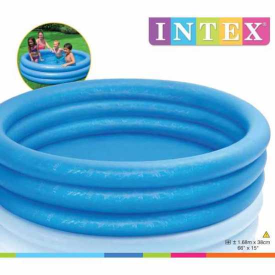 Intex 58446NP Pool Inflatable Crystal Blue Vinyl 1.68mx 38cm