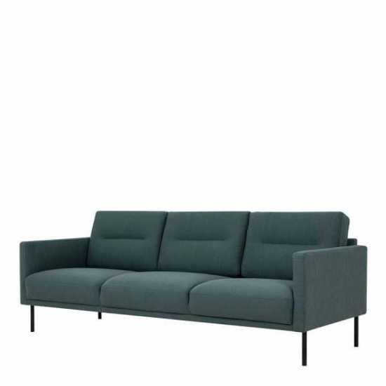Larvik 3 Seater Sofa | Dark Green | Black Legs