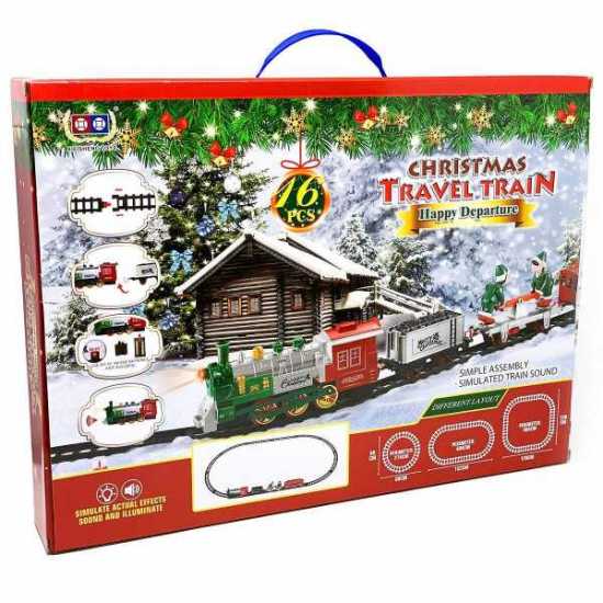 Christmas Toy Train Set for Kids Christmas train set for under tree- [Large...