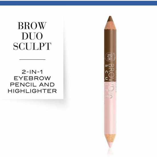 Bourjois Brow Duo Sculpt Eyebrow Pencil and Highlighter 22 Chatain, 1.95g
