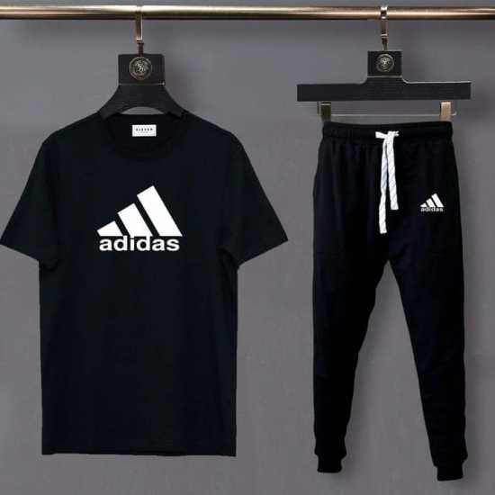 Mens Tracksuit Summer Sports Adidas Suits T-shirt + Trouser Two-piece Outfit