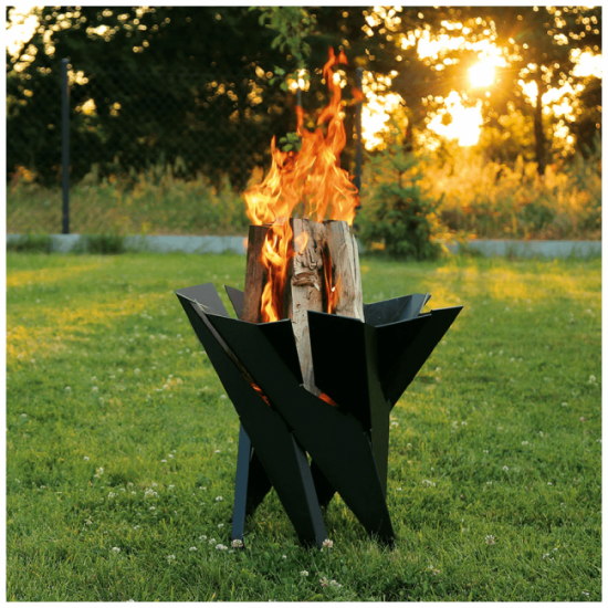 Black Basket Garden Fire Pits 55x50 cm Kratki
