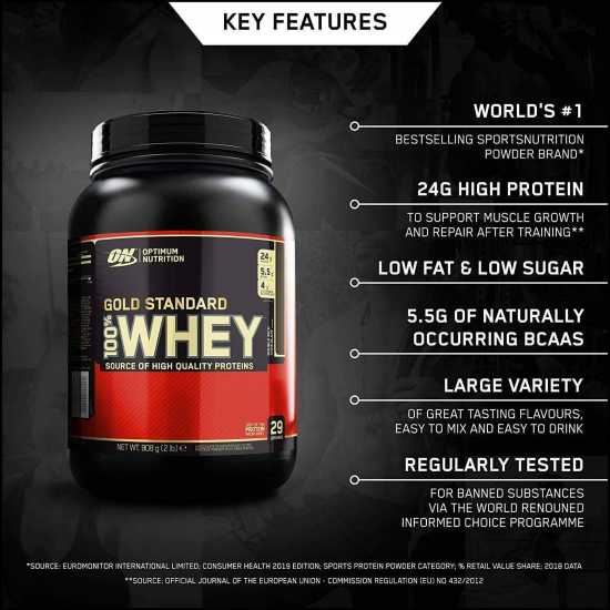 Workout  Nutrition Gold Standard Whey Protein Powder Muscle Building Supplements