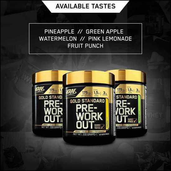 Optimum Nutrition Gold Standard Pre Workout Energy Drink Powder with Creatine