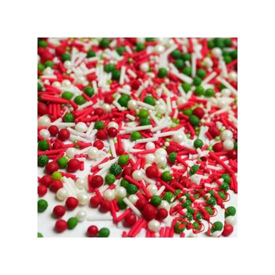 Edible Marry  Christmas  BRIGHT Theme Mix for cakes and desserts decoration...