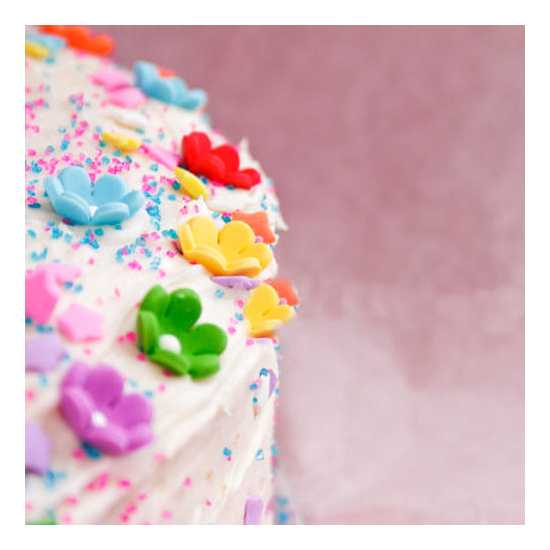 Edible Multi color seasonal flower  sprinkles for cakes and desserts...