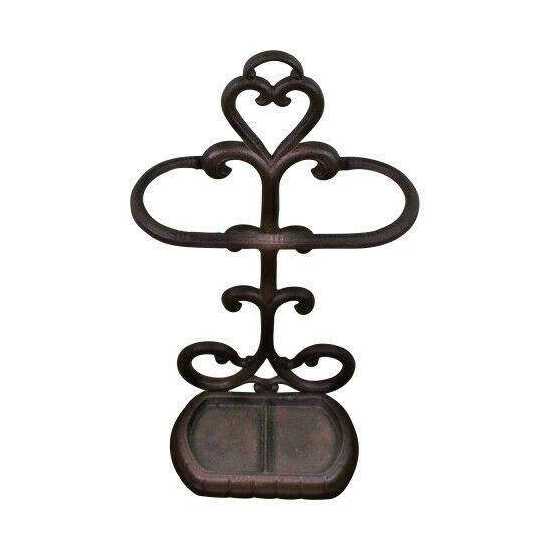 Art Antique Vintage Rustic Cast Iron Umbrella Stand Home Hall Office Style Decor