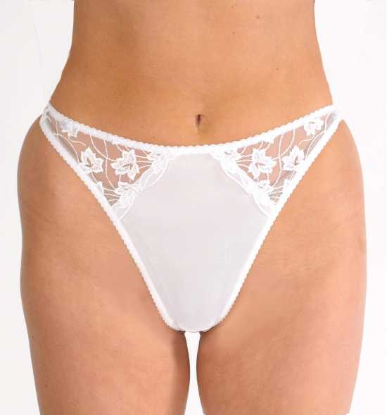 Silhouette Lingerie ‘Cascade Collection’ White Floral Lace Thong (3100w)