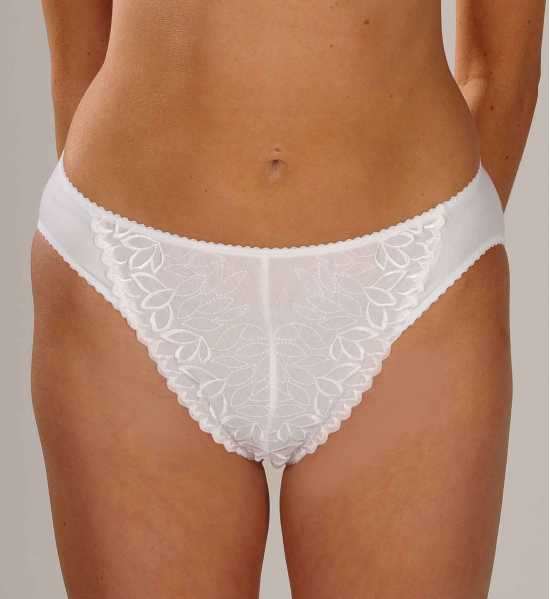 Silhouette Lingerie 'Fresco Collection' White Cotton Brief Knickers with...