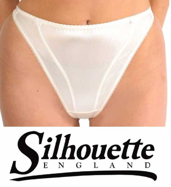Silhouette Lingerie ‘Sirena Collection’ Pearl Satin Thong Style Knickers (...