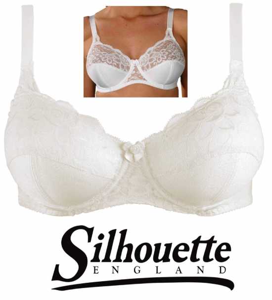 Silhouette Lingerie ‘Paysanne Collection’ Pearl Lace Underwired Full Cup Bra...