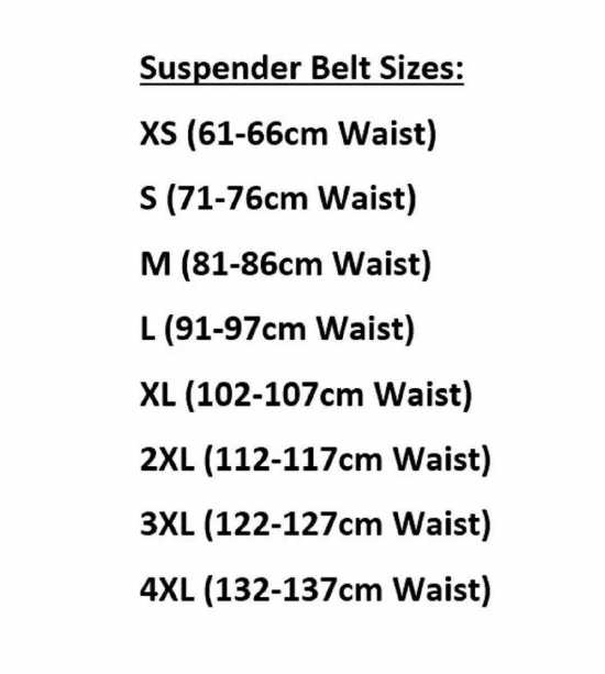 Nancies Lingerie Lycra 12 Strap  Suspender / Garter Belt for Stockings (NL12)