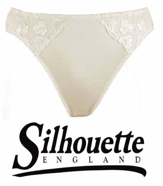 Silhouette Lingerie ‘Cascade Collection’ Pearl Floral Lace Brief (3104pe)