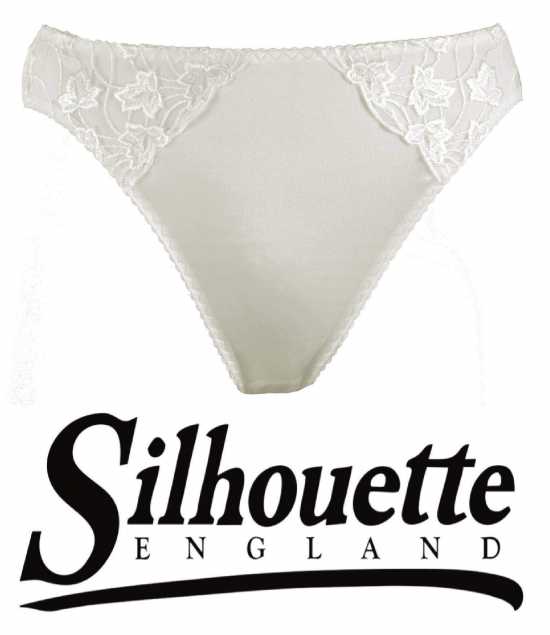 Silhouette Lingerie ‘Cascade Collection’ White Floral Lace Brief (3104w)