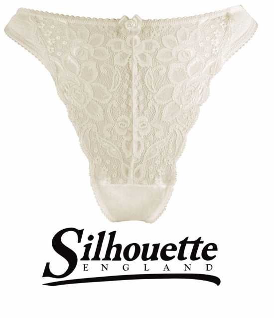 Silhouette Lingerie ‘Paysanne Collection’ Pearl Floral Lace Thong Style...