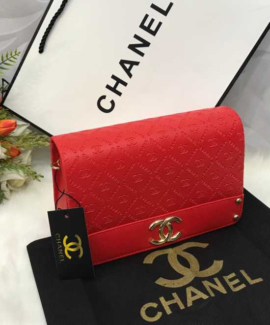 CHANEL  Size : 6"  by  9" Stylish & Unique Side Cross Body Bag