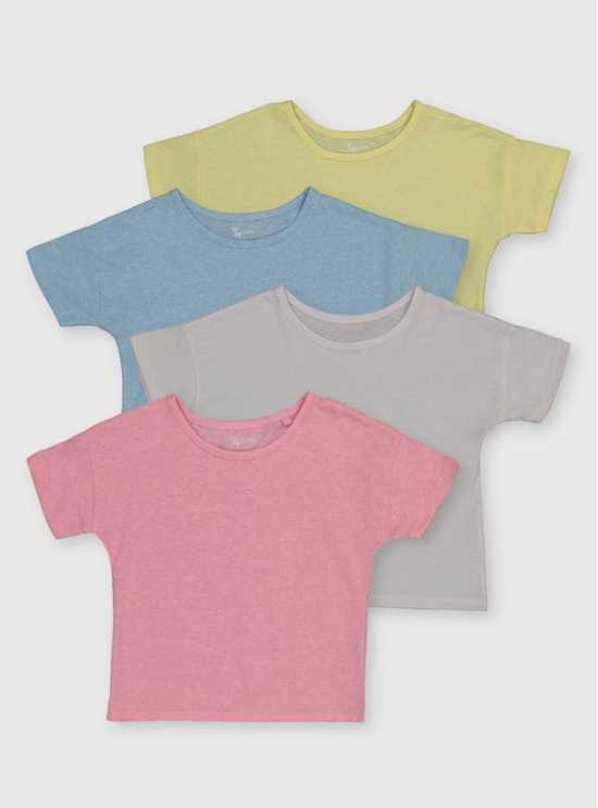 Pastel Boxy T-Shirts 4 Pack - 5 years