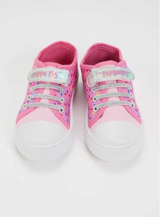 Peppa Pig Pink Canvas Trainers - 9 Infant