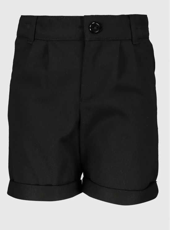 Black School Shorts With Stretch - 3 years