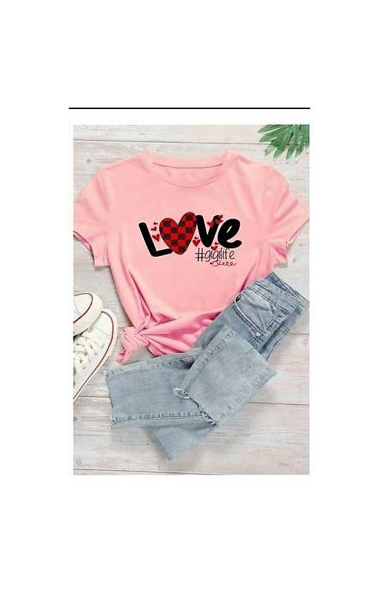 SUMMER COLLECTION blessed love print shirt for women soft trendy comfortable