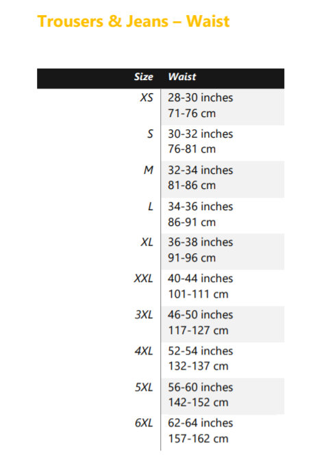 Juglo Men's Clothing Size Chart_2